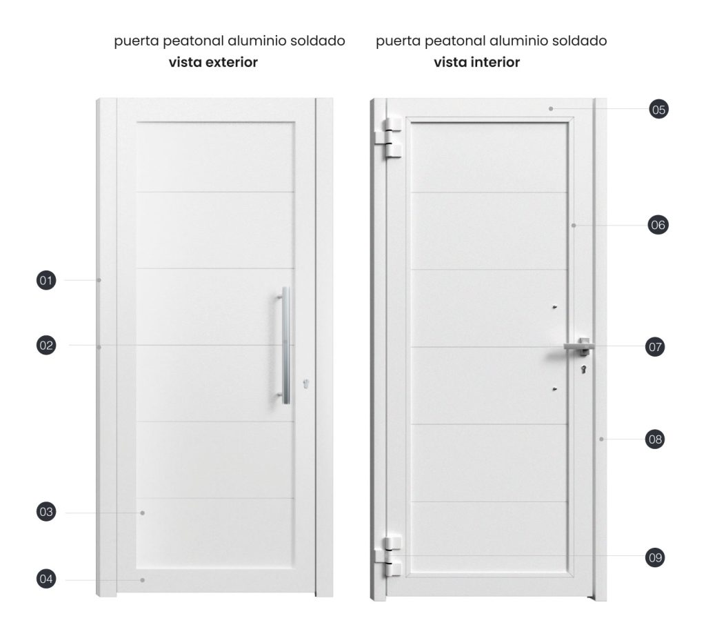 Puerta de exterior peatonal Álava