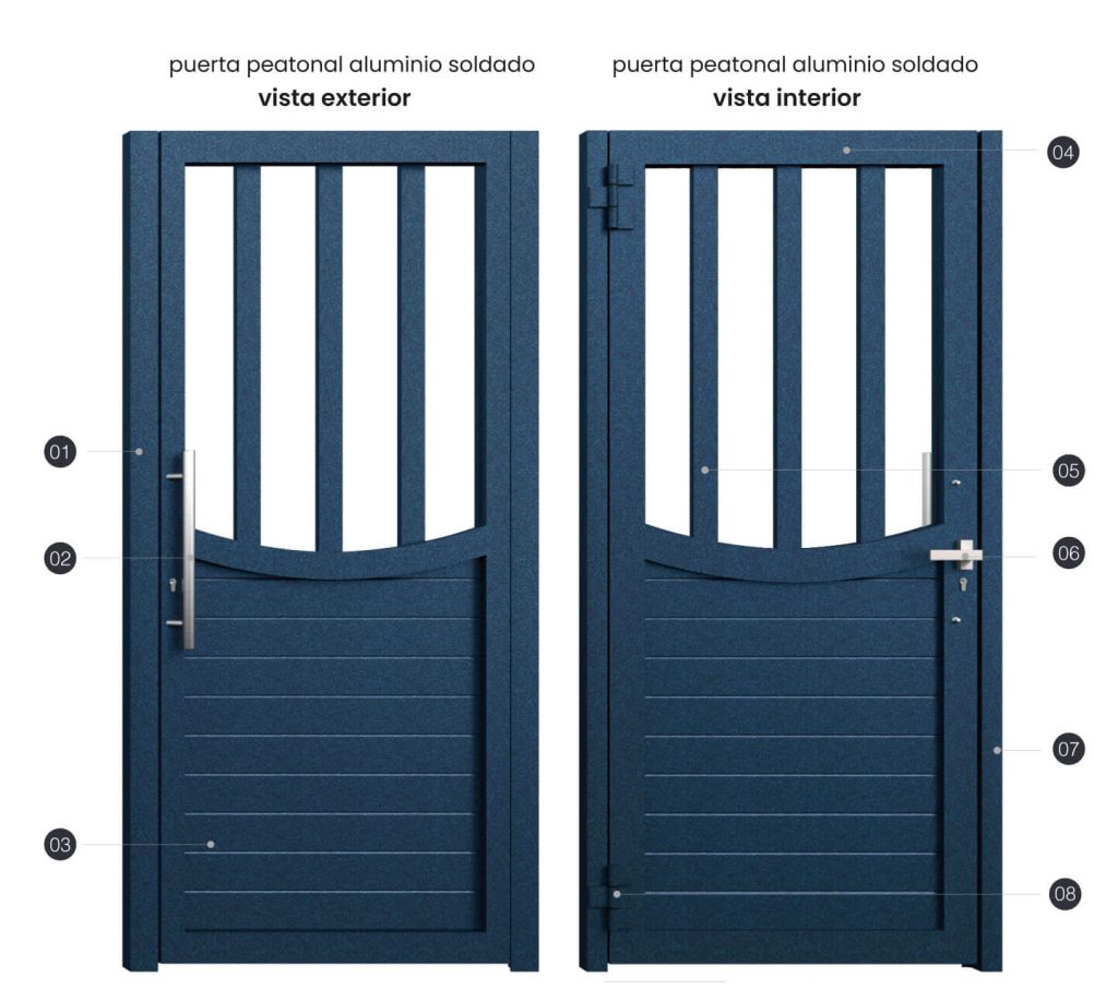 Puerta de exterior peatonal Formentera