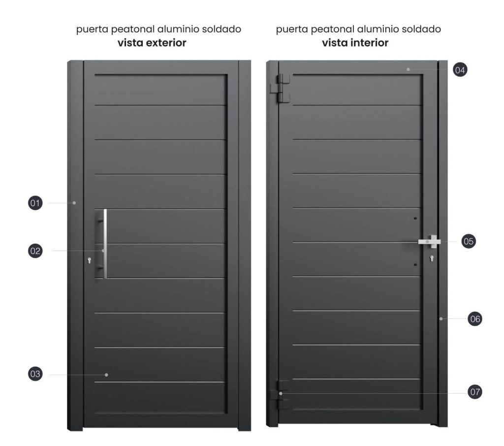 Puerta de exterior peatonal Griñón