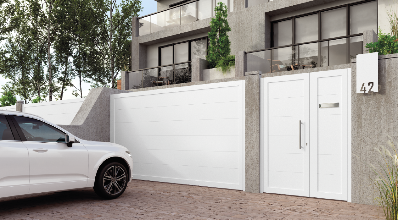 Conjunto puerta de exterior y cancela Álava Grupo Marver