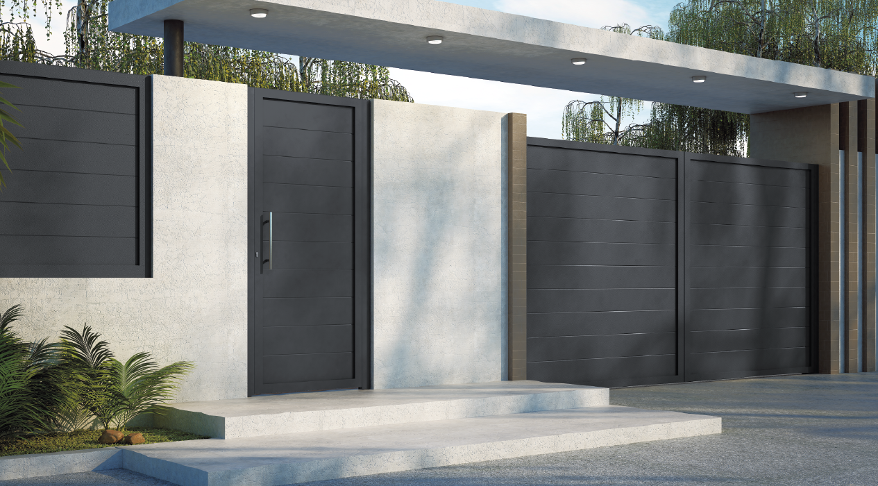 Conjunto puerta de exterior y cancela Griñon Grupo Marver