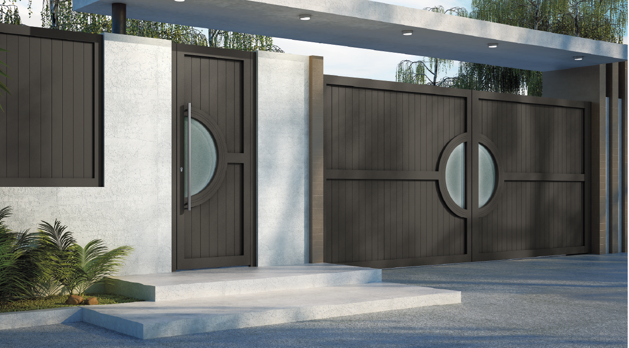 Conjunto puerta de exterior y cancela San Valencia Grupo Marver