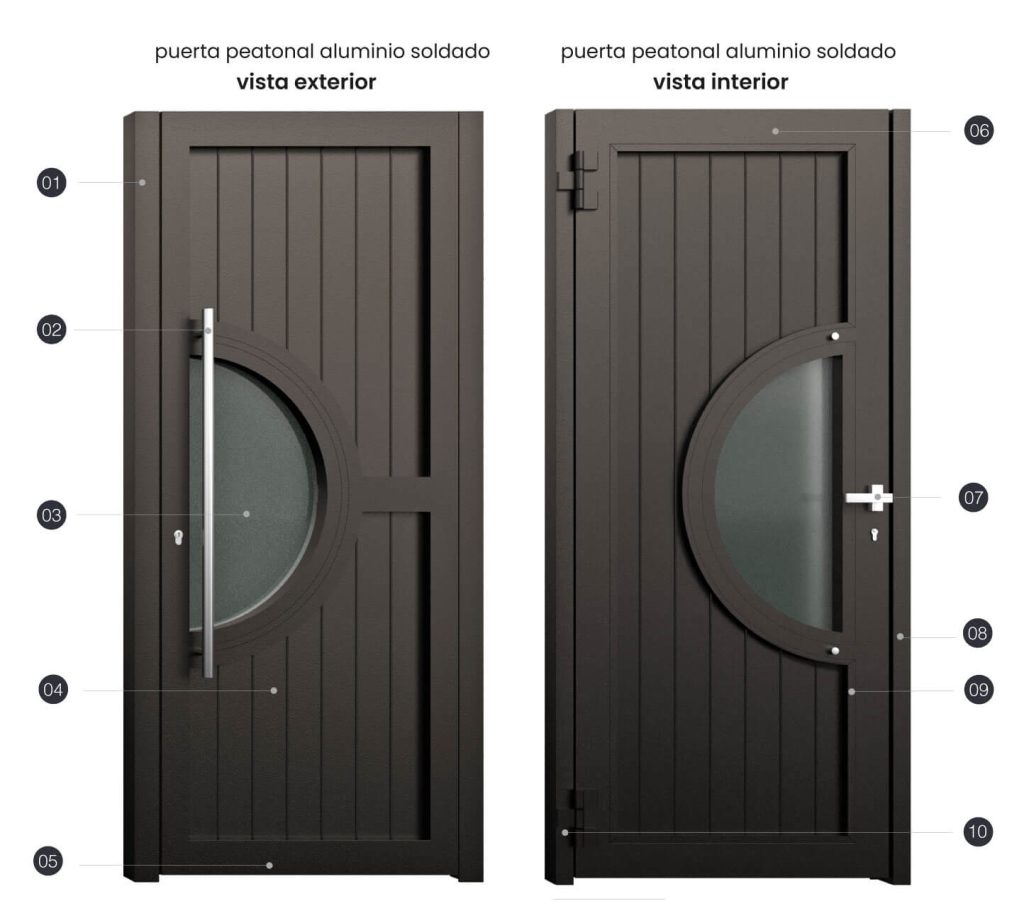 Puerta de exterior peatonal valencia