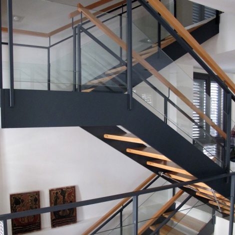 Barandilla metal y cristal