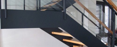 Barandilla metal y cristal