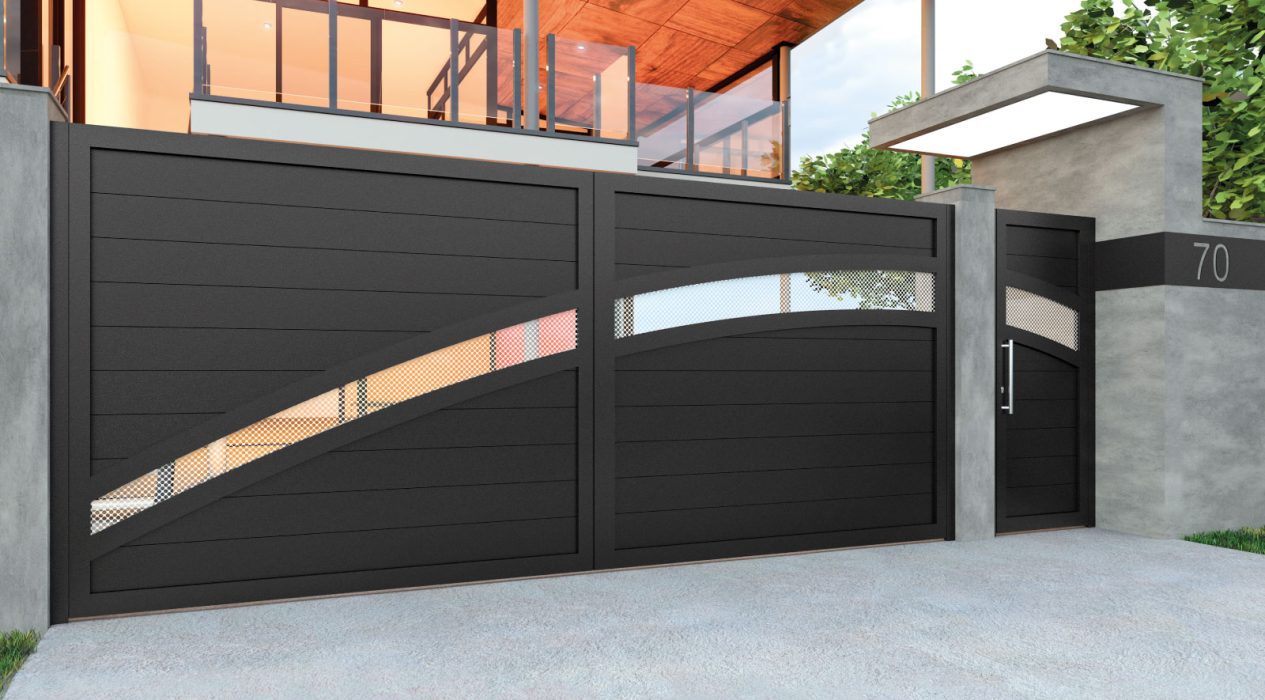 Conjunto puerta de exterior y cancela paris Grupo Marver