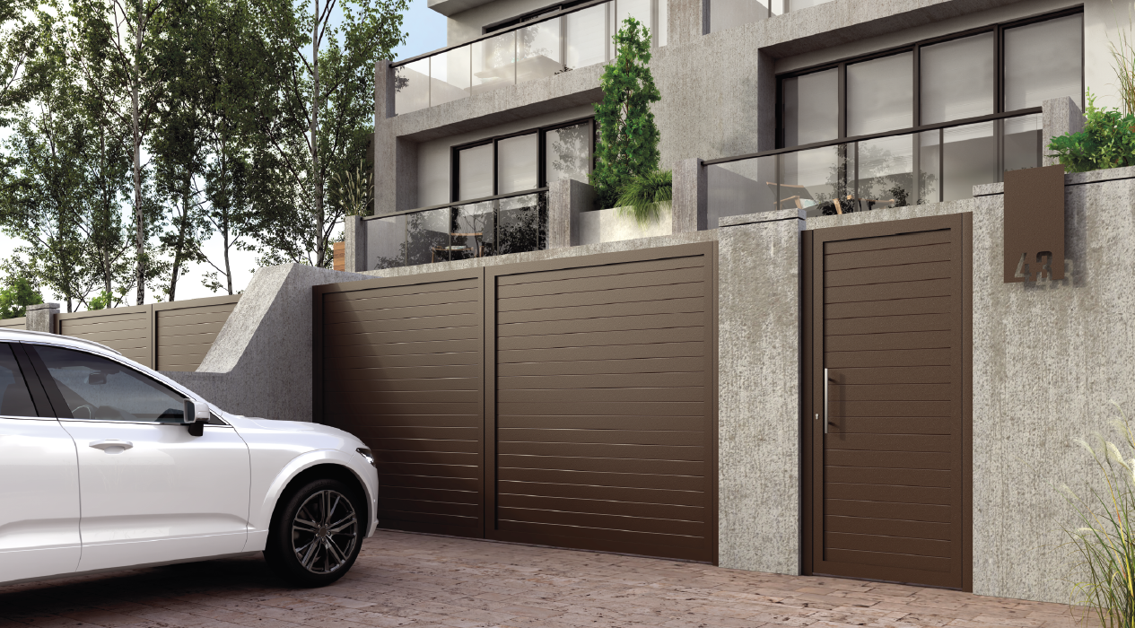 Conjunto puerta de exterior y cancela Batres Grupo Marver