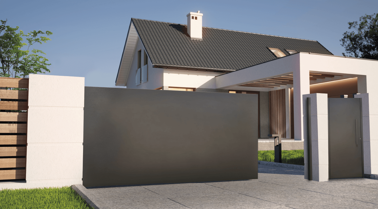 Conjunto puerta de exterior y cancela Dark Soul Grupo Marver