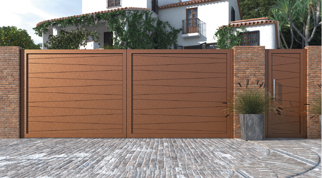 Conjunto puerta de exterior y cancela Toledo Grupo Marver