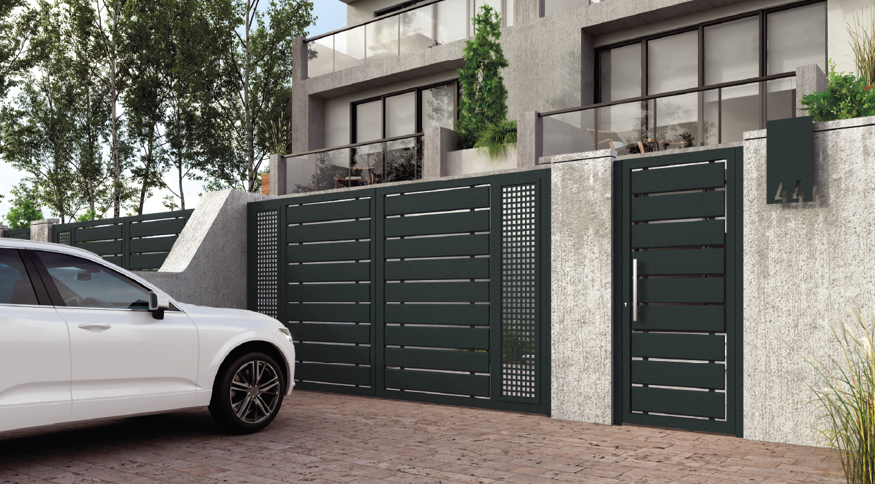 Conjunto puerta de exterior y cancela Aranjuez Grupo Marver